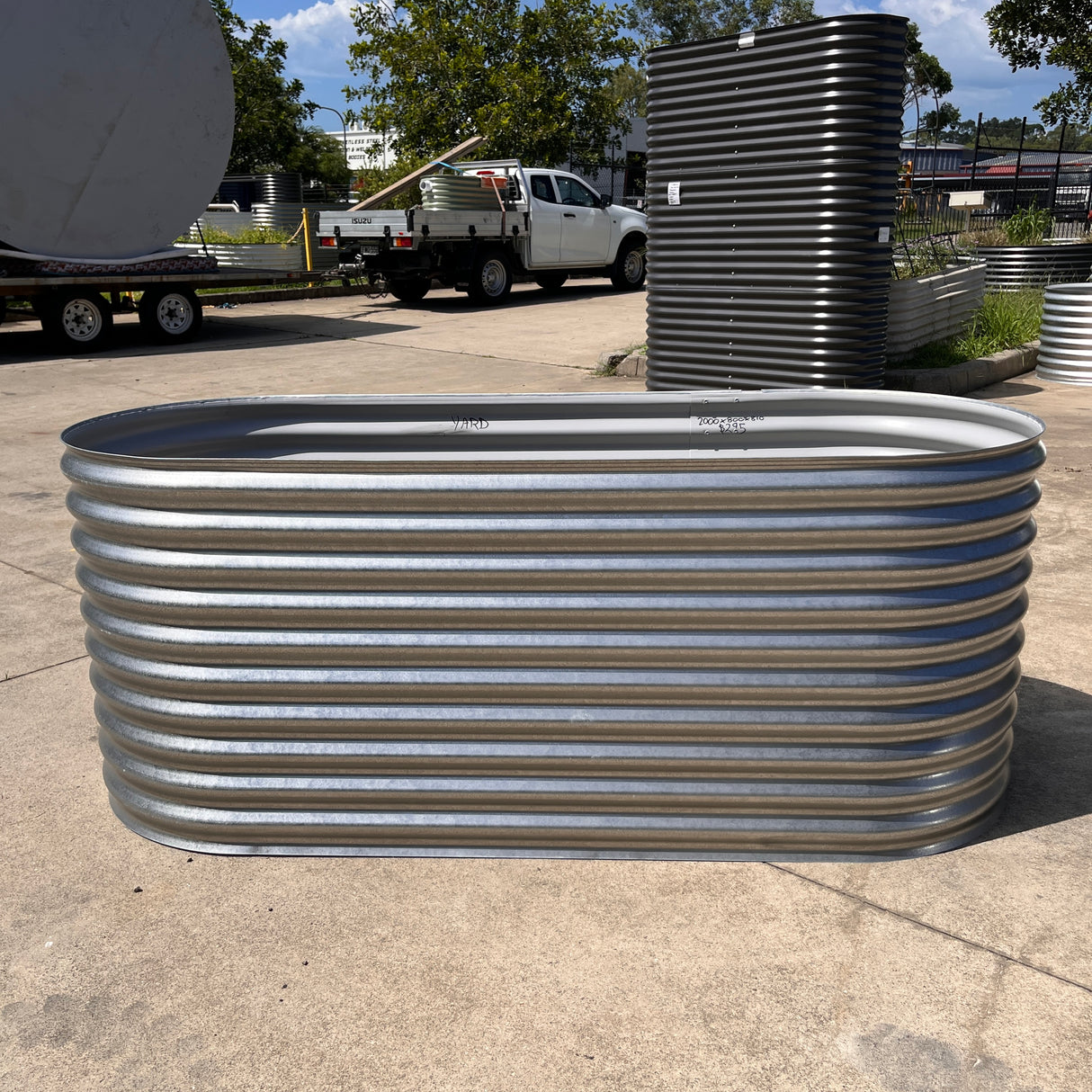 2000 x 800 x 810 Slimline Garden Bed