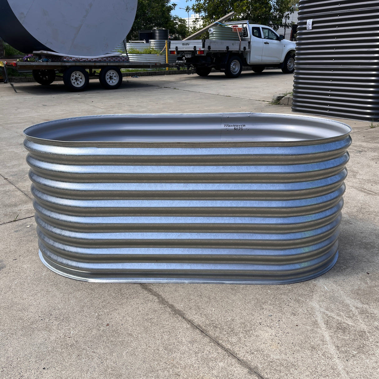 1550 x 800 x 635 Slimline Garden Bed