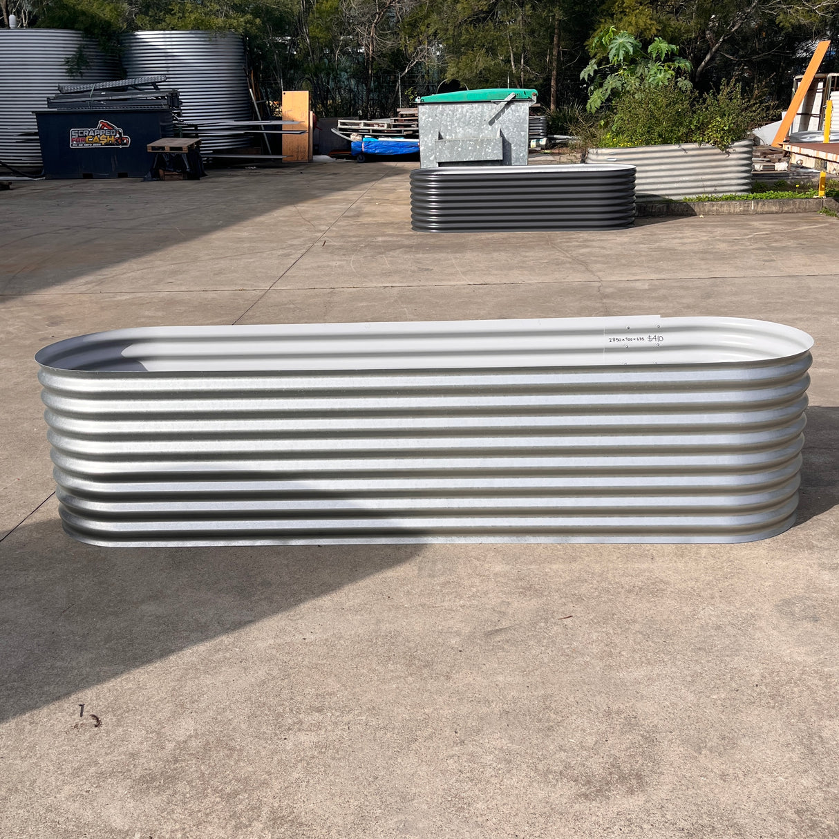 2850 x 700 x 635 Slimline Garden Bed