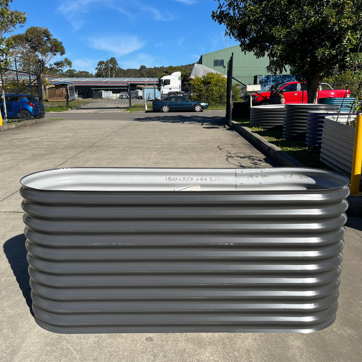 1800 x 550 x 810 Slimline Garden Bed