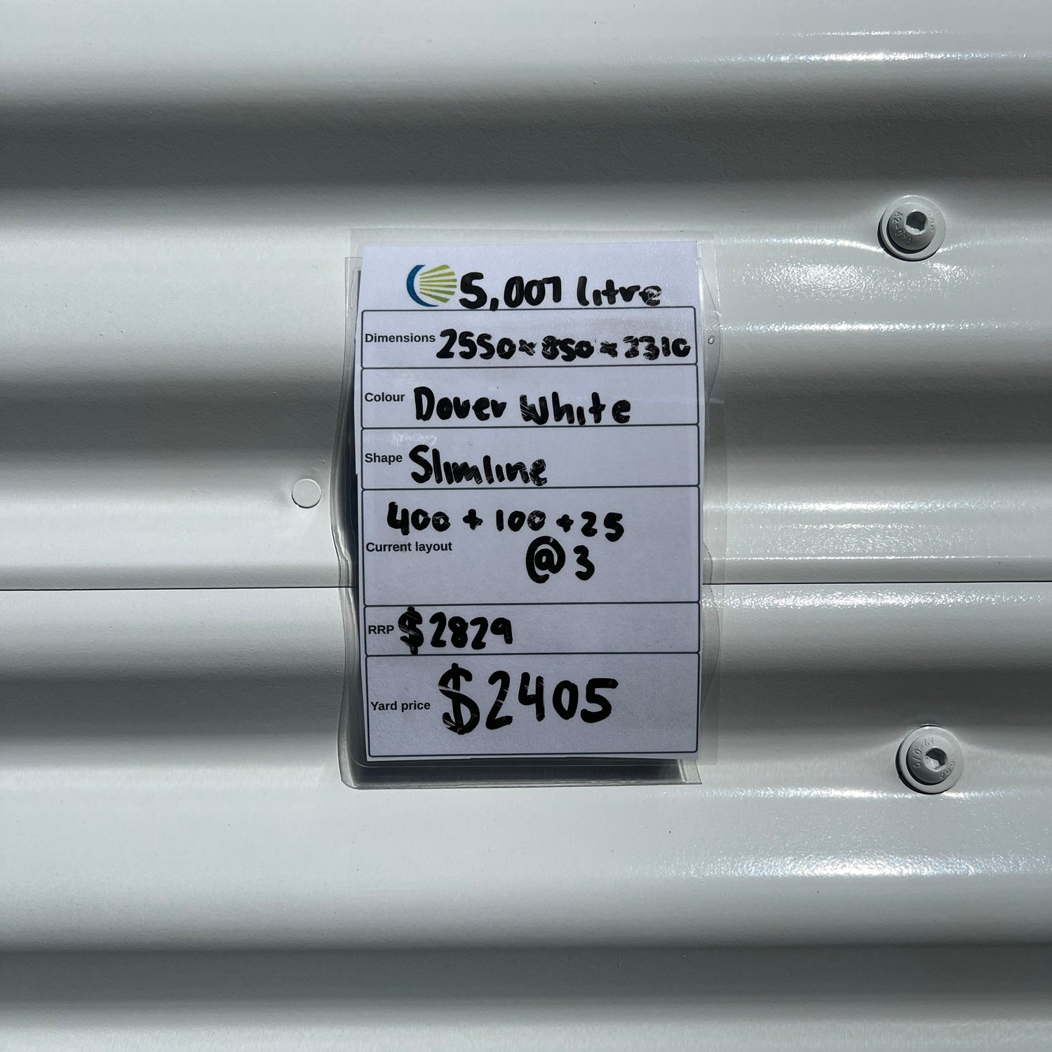 5,007 Litre Modline Water Tank