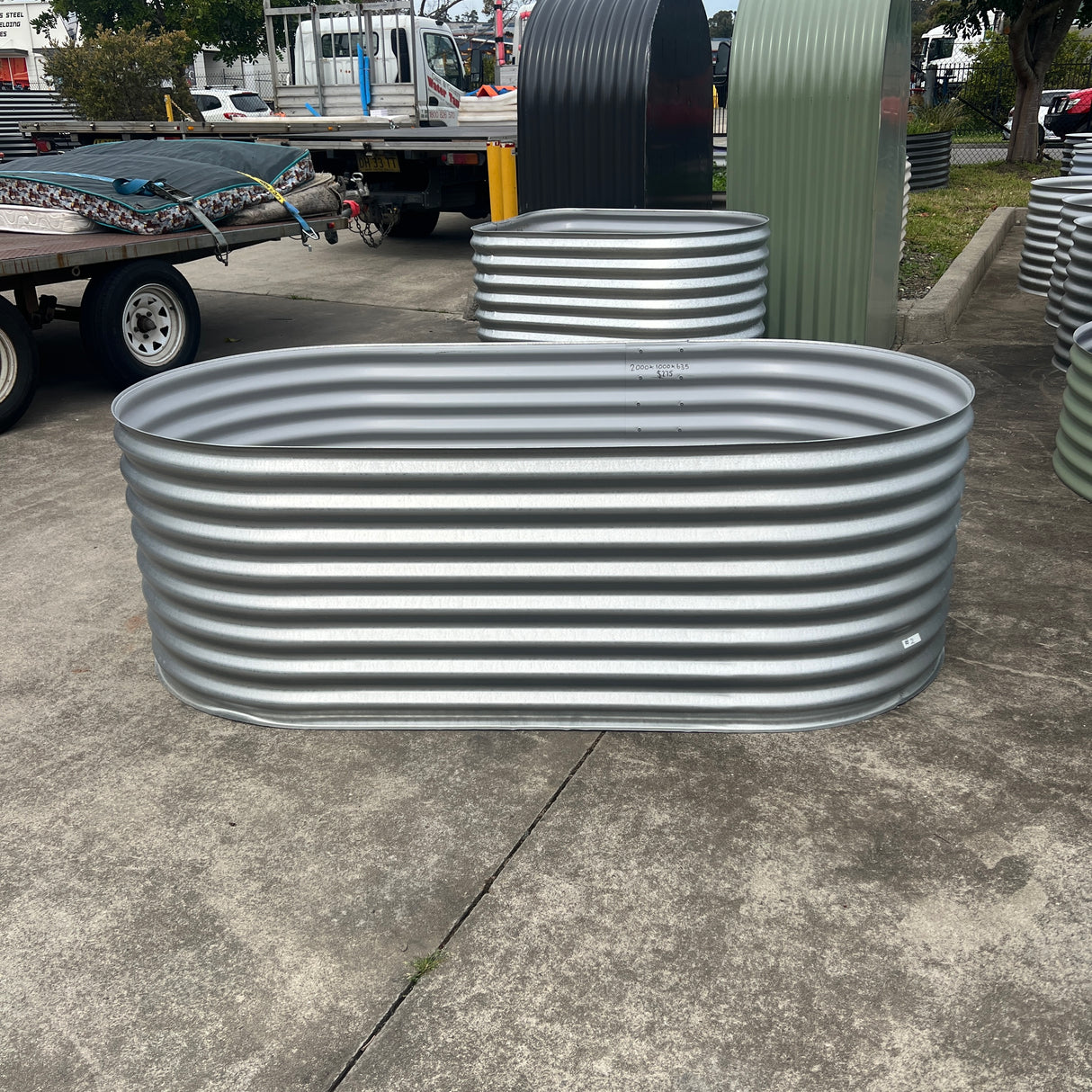 2000 x 1000 x 635 Slimline Garden Bed