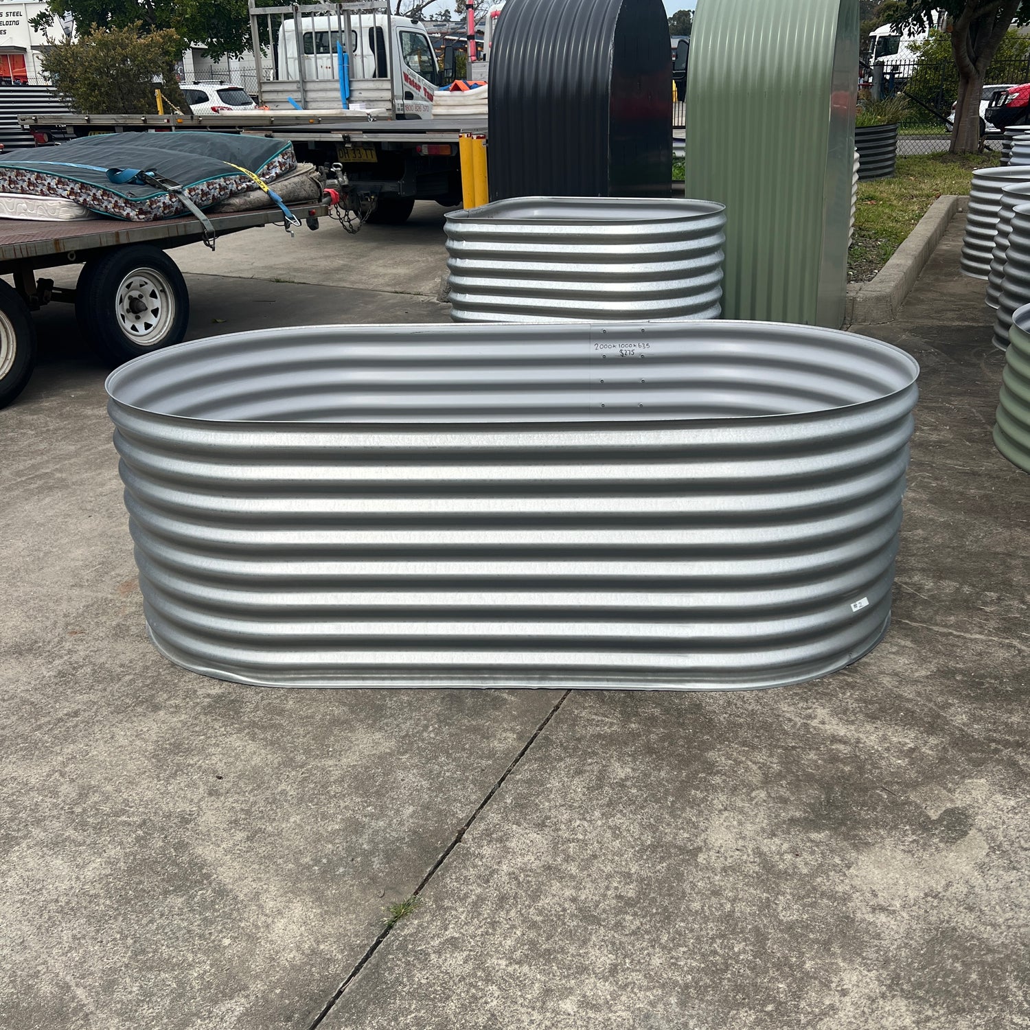 2000 x 1000 x 635 Slimline Garden Bed