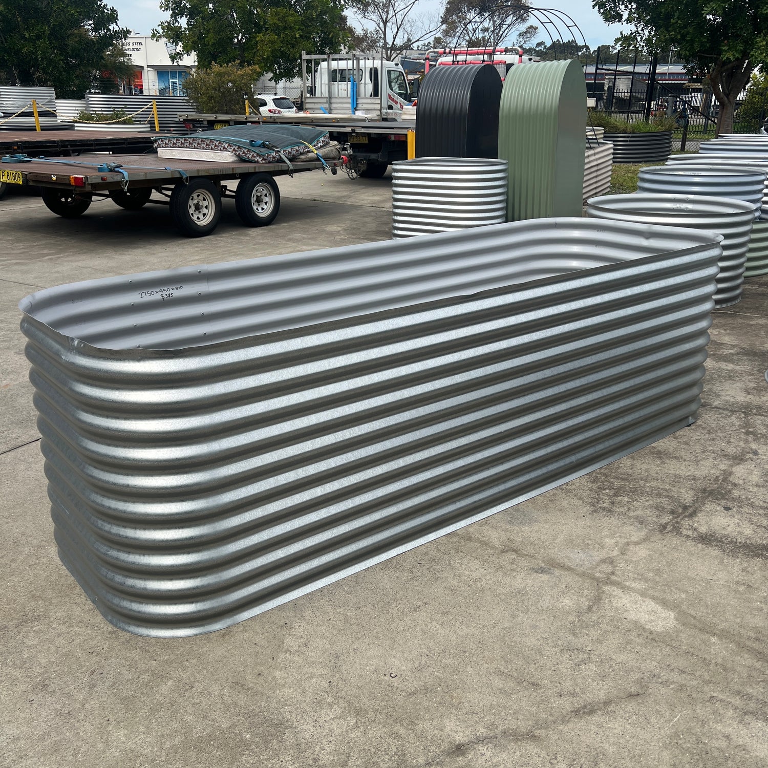 2750 x 950 x 810 Modline Garden Bed