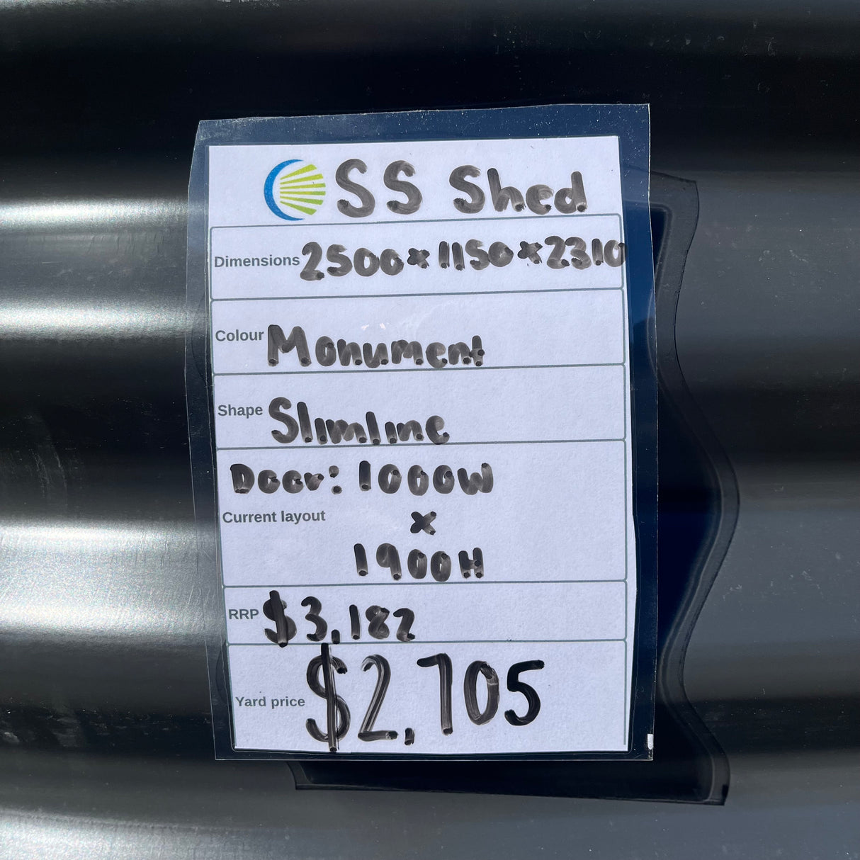 2500 Space Saver Shed