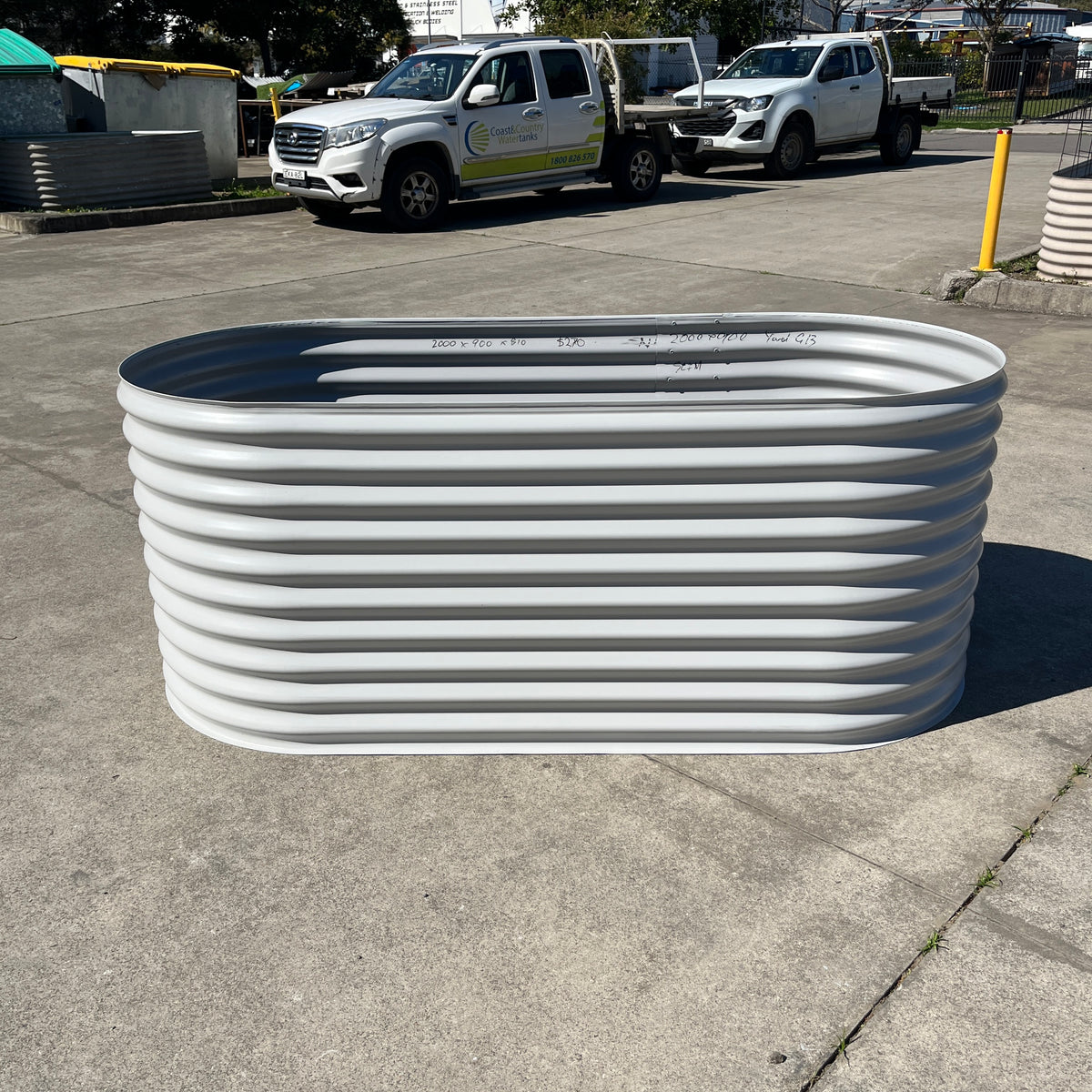 2000 x 900 x 810 Slimline Garden Bed