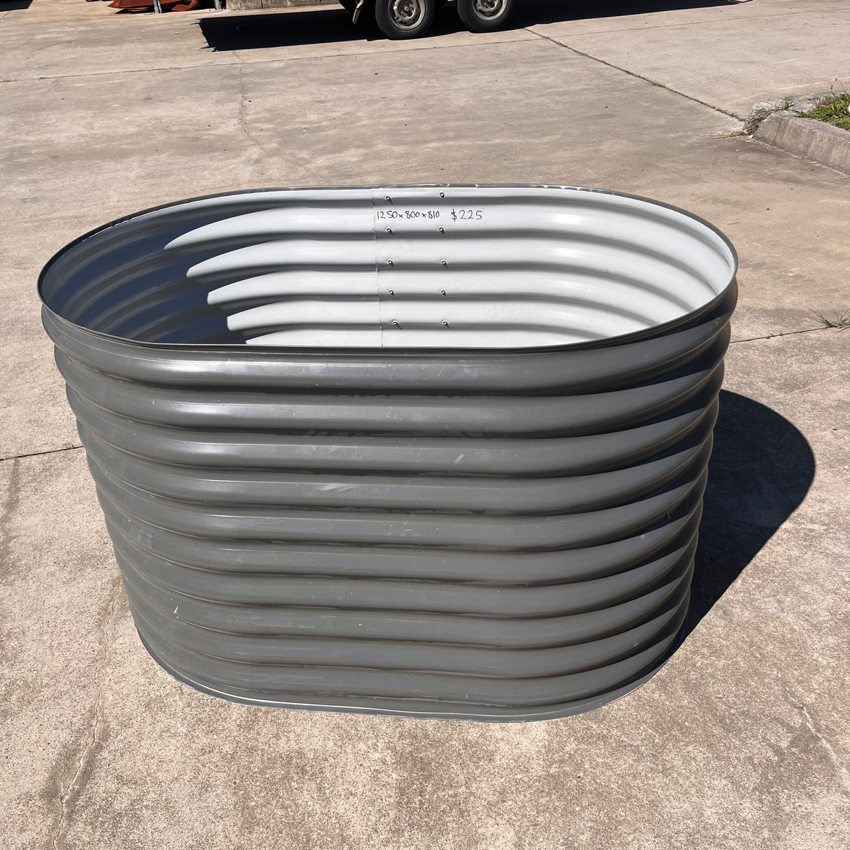 1250 x 800 x 810 Slimline Garden Bed