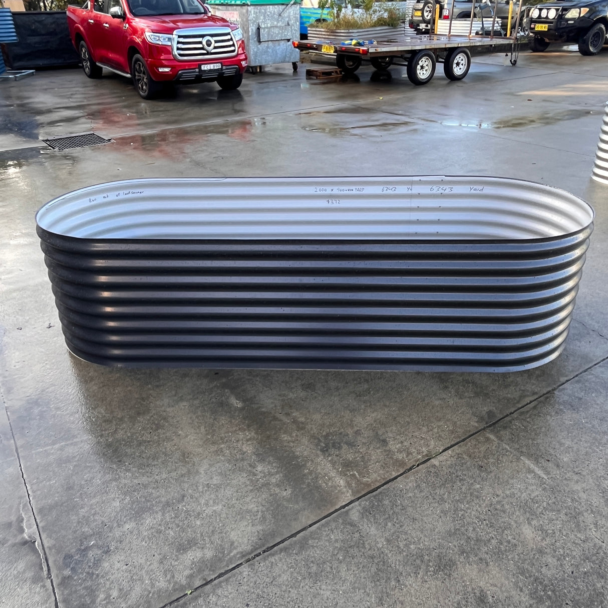 2600 x 900 x 635 Slimline Garden Bed