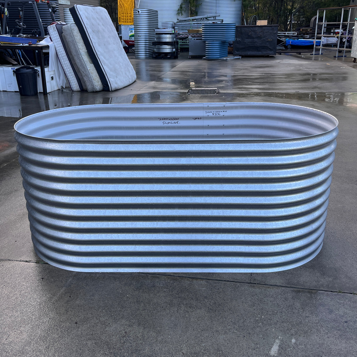 2000 x 1000 x 810 Slimline Garden Bed