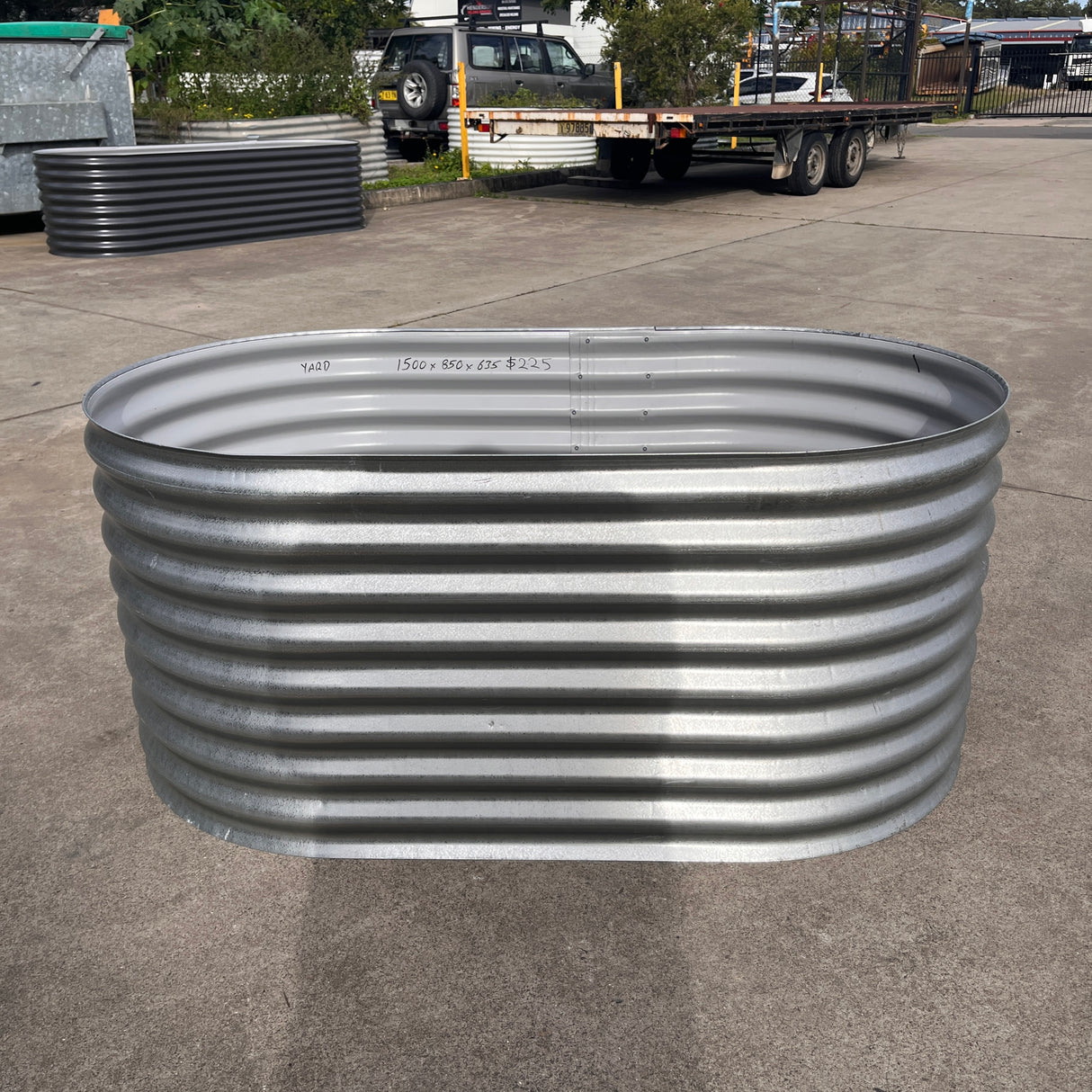 1500 x 850 x 635 Slimline Garden Bed