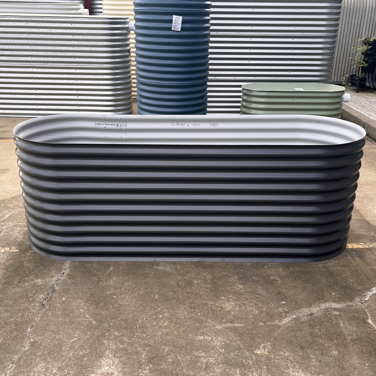 2300 x 750 x 810 Slimline Garden Bed