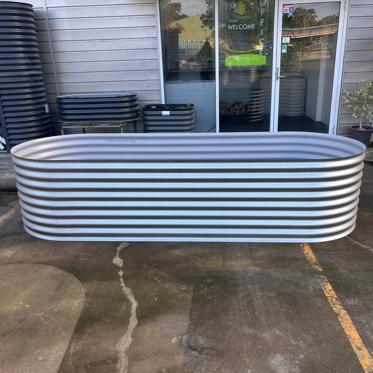 2950 x 1050 x 635 Slimline Garden Bed