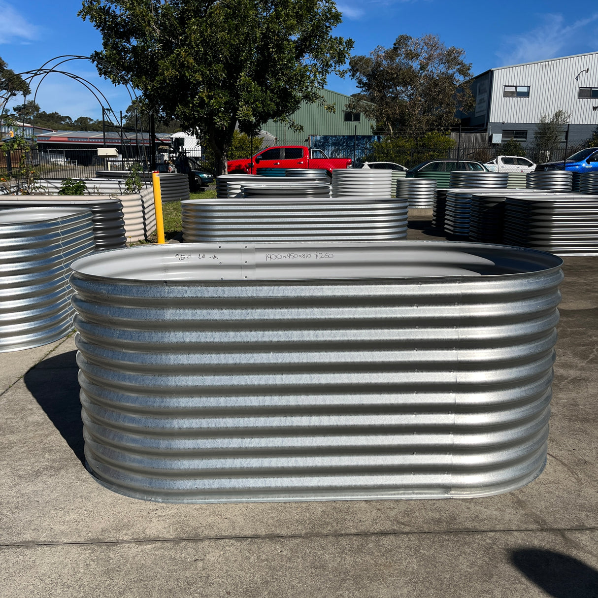 1900 x 950 x 810 Slimline Garden Bed