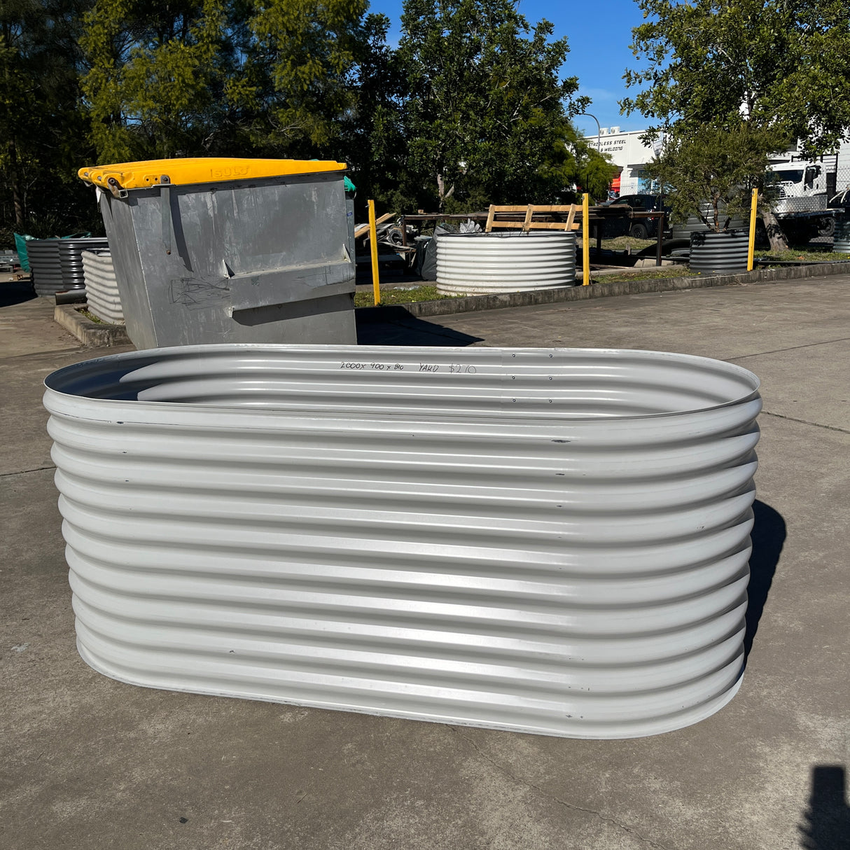 2000 x 900 x 810 Slimline Garden Bed