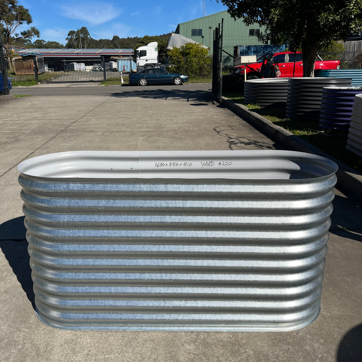 1600 x 550 x 810 Slimline Garden Bed
