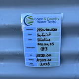 3,028 Litre Slimline Water Tank