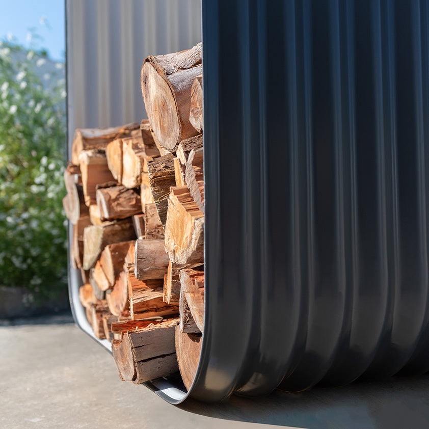 Firewood storage hutch CCWT