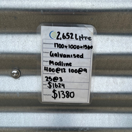 2,652 Litre Modline Water Tank
