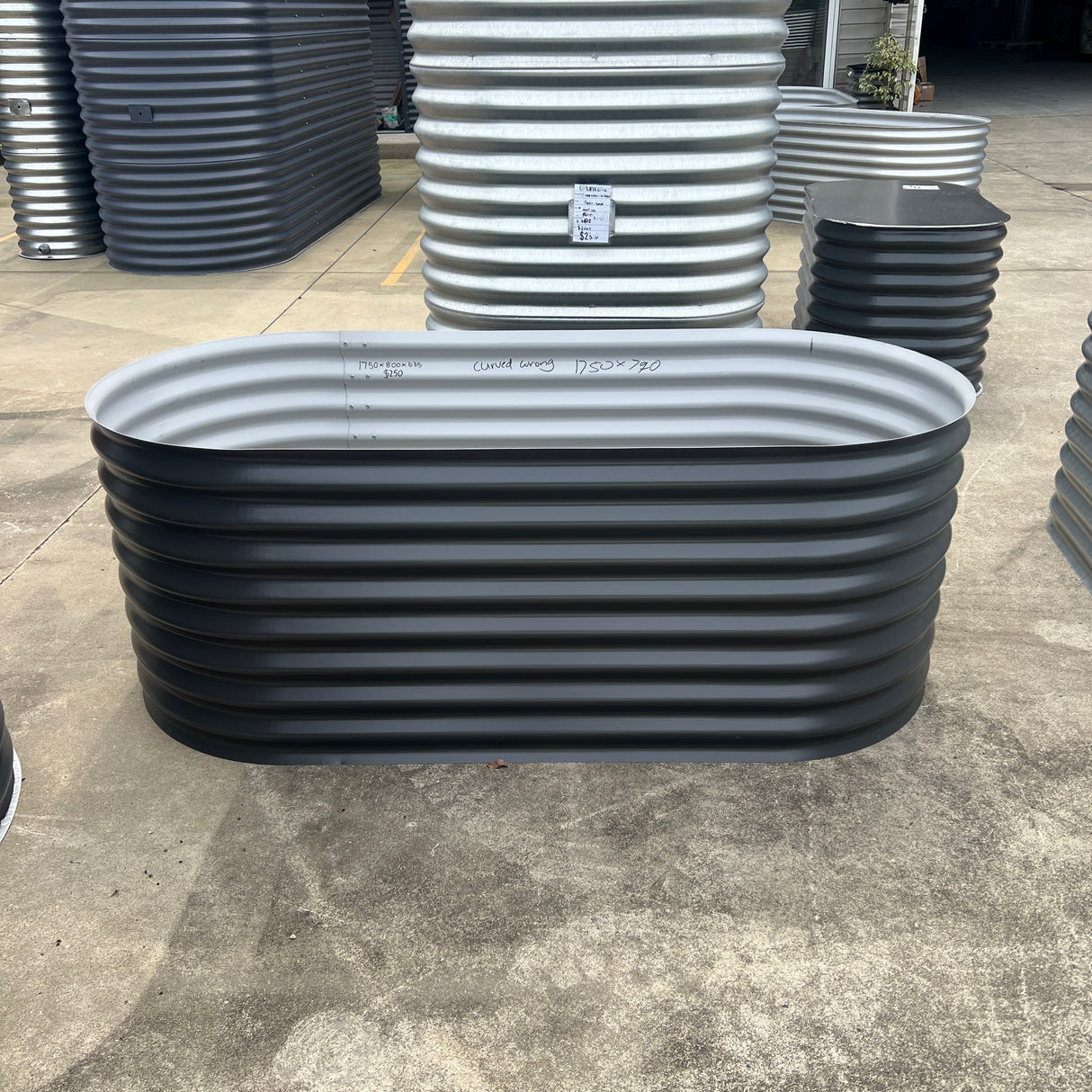 1750 x 850 x 635 Slimline Garden Bed