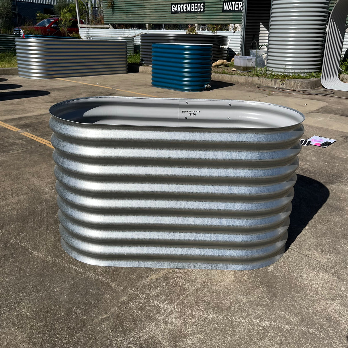 1150 x 550 x 635 Slimline Garden Bed