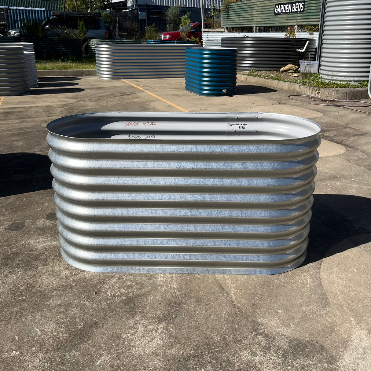 1300 x 550 x 635 Slimline Garden Bed