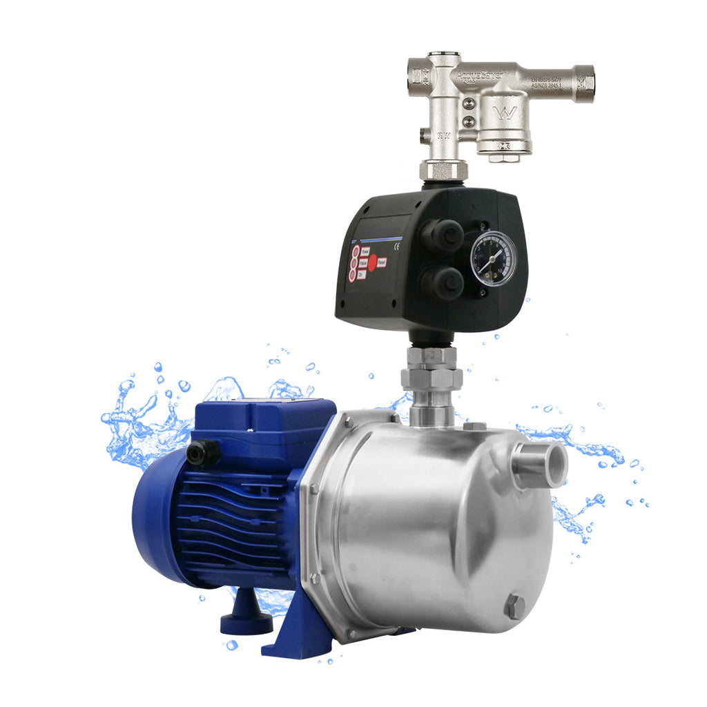 PRJ65E external European jet pressure water pump with pressure controller and rains to mains acquasaver