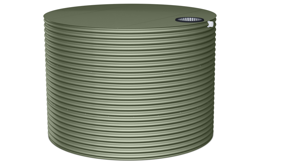 ccwt pale eucalypt colorbond steel water tank