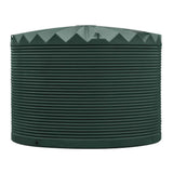 22500 litre poly polyethylene round water tank in heritage green