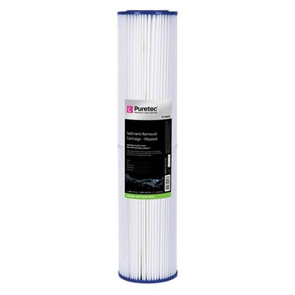 Puretec PL05MP2 - Pleated Sediment Cartridge, 20" MP 5 Micron